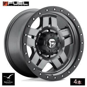 Fuel Off Road �t���[�G���I�t���[�h �z�C�[�� D558 ANZA | MATTE GUN METAL BLACK BEAD RING ( 4�{ )