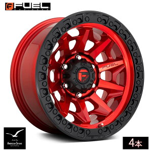Fuel Off Road �t���[�G���I�t���[�h �z�C�[�� D695 COVERT | CANDY RED BLACK BEAD RING ( 4�{ )