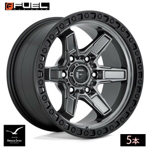 Fuel Off Road �t���[�G���I�t���[�h �z�C�[�� D698 KICKER | MATTE GUN METAL BLACK BEAD RING ( 5�{ )