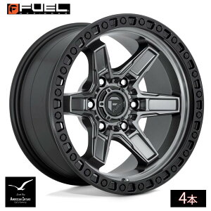 Fuel Off Road �t���[�G���I�t���[�h �z�C�[�� D698 KICKER | MATTE GUN METAL BLACK BEAD RING ( 4�{ )