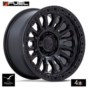 Fuel Off Road �t���[�G���I�t���[�h �z�C�[�� FC857 RINCON | MATTE BLACK W/ GLOSS BLACK LIP ( 4�{ )