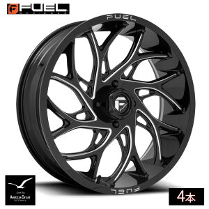 Fuel Off Road �t���[�G���I�t���[�h �z�C�[�� D741 RUNNER | GLOSS BLACK MILLED ( 4�{ )