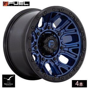 Fuel Off Road �t���[�G���I�t���[�h �z�C�[�� D827 TRACTION | DARK BLUE W/ BLACK RING ( 4�{ )