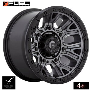 Fuel Off Road �t���[�G���I�t���[�h �z�C�[�� D825 TRACTION | MATTE GUNMETAL W/ BLACK RING ( 4�{ )