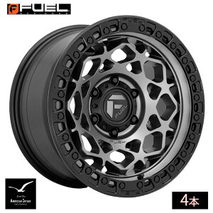 Fuel Off Road �t���[�G���I�t���[�h �z�C�[�� D784 UNIT | GUNMETAL W/ MATTE BLACK RING ( 4�{ )