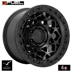 Fuel Off Road �t���[�G���I�t���[�h �z�C�[�� D786 UNIT | MATTE BLACK W/ MATTE BLACK RING ( 4�{ )