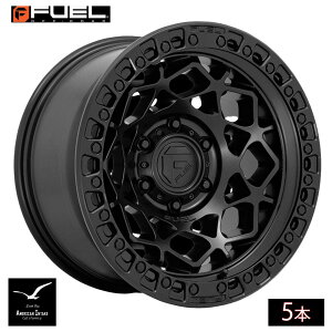 Fuel Off Road �t���[�G���I�t���[�h �z�C�[�� D786 UNIT | MATTE BLACK W/ MATTE BLACK RING ( 5�{ )