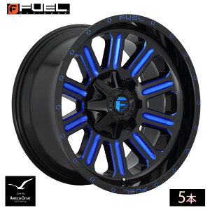 Fuel Off Road �t���[�G���I�t���[�h �z�C�[�� D646 HARDLINE | GLOSS BLACK BLUE TINTED CLEAR ( 5�{ )