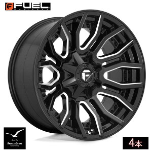 Fuel Off Road �t���[�G���I�t���[�h �z�C�[�� D711 RAGE | GLOSS BLACK MILLED ( 4�{ )