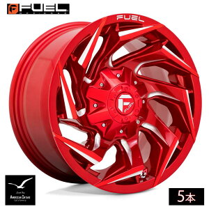 Fuel Off Road �t���[�G���I�t���[�h �z�C�[�� D754 REACTION | CANDY RED MILLED ( 5�{ )