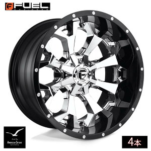 Fuel Off Road t[GIt[h zC[ D246 ASSAULT | CHROME PLATED GLOSS BLACK LIP ( 4{ )