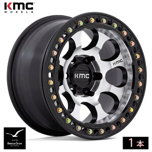 KMC �z�C�[�� KM237 RIOT BEADLOCK | MACHINED FACE SATIN BLACK WINDOWS & RING ( 1�{ )