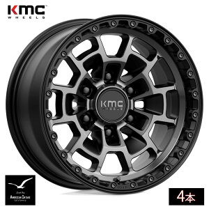 KMC �z�C�[�� KM718 SUMMIT | SATIN BLACK W/ GRAY TINT ( 4�{ )