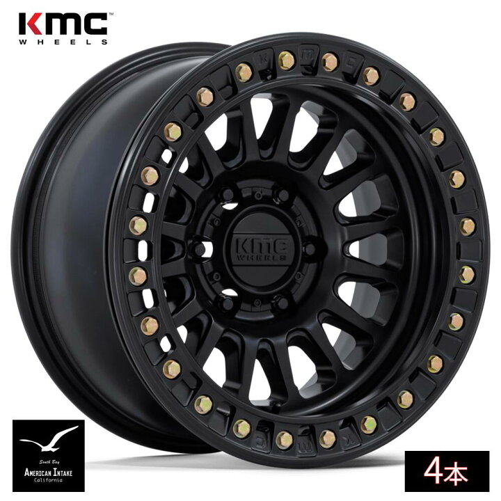 楽天市場】KMC ホイール KM239 IMPACT BEADLOCK | MATTE BLACK ( 4本 
