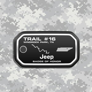 Badge of Honor �o�b�W�I�u�I�i�[ Tennessee Windrock Park Trail #16 �e�l�V�[ �E�B���h���b�N�E�p�[�N �A�����J �{�� �W�[�v�o�b�W