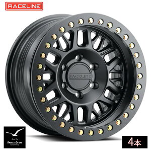 Raceline Wheels ���[�X���C�� �z�C�[�� RT951B RYNO CAST BEADLOCK | SATIN BLACK W/BLACK BEADLOCK RING ( 4�{ )