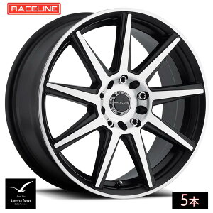 Raceline Wheels ���[�X���C�� �z�C�[�� 144M Storm | Black w/ Machined face ( 5�{ )