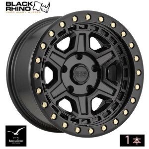 BLACK RHINO �u���b�N���C�m �z�C�[�� RENO | MATTE BLACK W/ BRASS BOLTS ( 1�{ )