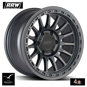 RRW �����[�V�������[�X�z�C�[�� RR7-H FLOW FORM Hybrid Beadlock Wheel | Matte Gunmetal ( 4�{ )