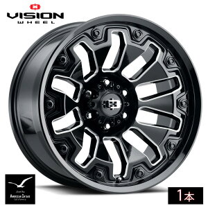 Vision Wheel rWzC[ 362 Armor | Gloss Black Milled Spoke with Black Bolt Inserts ( 1{ )