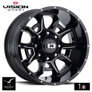 Vision Wheel �r�W�����z�C�[�� 415 Bomb | Gloss Black Milled Spoke ( 1�{ )