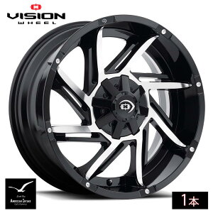 Vision Wheel �r�W�����z�C�[�� 422 Prowler | Gloss Black Machined Face ( 1�{ )