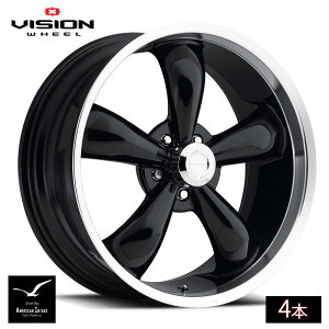Vision Wheel �r�W�����z�C�[�� 142 Legend 5 | Gloss Black Machined Lip ( 4�{ )