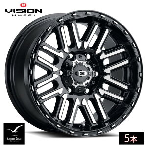 Vision Wheel �r�W�����z�C�[�� 348 Nexus | Gloss Black Machined Face ( 5�{ )