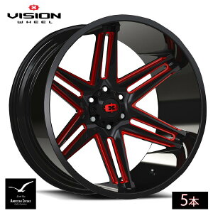 Vision Wheel rWzC[ 363 Razor | Gloss Black Milled Spoke with Red Tint ( 5{ )