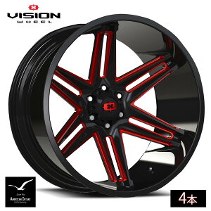 Vision Wheel rWzC[ 363 Razor | Gloss Black Milled Spoke with Red Tint ( 4{ )