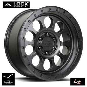 Lock Off Road Wheels ���b�N�I�t���[�h �z�C�[�� 50CAL | Matte Black w/ Matte Black Ring ( 4�{ )