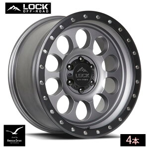 Lock Off Road Wheels ���b�N�I�t���[�h �z�C�[�� 50CAL | Matte Gray w/ Matte Black Ring ( 4�{ )