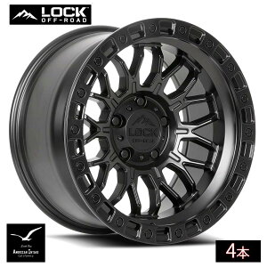 Lock Off Road Wheels ���b�N�I�t���[�h �z�C�[�� COMBAT | Matte Black w/ Matte Black Ring ( 4�{ )