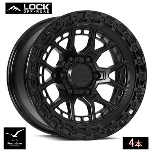 Lock Off Road Wheels ���b�N�I�t���[�h �z�C�[�� COMMANDO | Matte Black w/ Gloss Black Ring ( 4�{ )