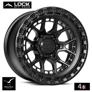 Lock Off Road Wheels ���b�N�I�t���[�h �z�C�[�� COMMANDO | Matte Black w/ Matte Black Ring ( 4�{ )