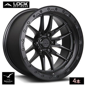 Lock Off Road Wheels ���b�N�I�t���[�h �z�C�[�� KRAWLER | Matte Black w/ Matte Black Ring ( 4�{ )