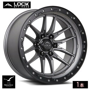 Lock Off Road Wheels ���b�N�I�t���[�h �z�C�[�� KRAWLER | Matte Gray w/ Matte Black Ring ( 1�{ )