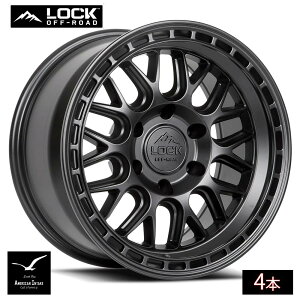 Lock Off Road Wheels ���b�N�I�t���[�h �z�C�[�� ONYX | Matte Black w/ Matte Black Ring ( 4�{ )