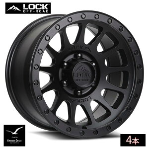 Lock Off Road Wheels ���b�N�I�t���[�h �z�C�[�� YOSEMITE | Matte Black w/ Matte Black Ring ( 4�{ )