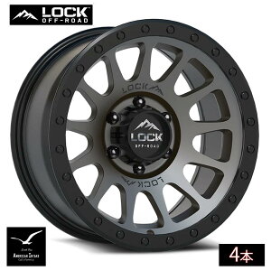 Lock Off Road Wheels ���b�N�I�t���[�h �z�C�[�� YOSEMITE | Matte Gray w/ Matte Black Ring ( 4�{ )
