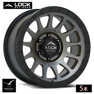 Lock Off Road Wheels ���b�N�I�t���[�h �z�C�[�� YOSEMITE | Matte Gray w/ Matte Black Ring ( 5�{ )