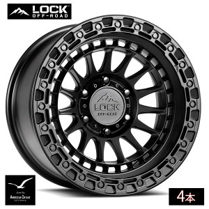 Lock Off Road Wheels ���b�N�I�t���[�h �z�C�[�� MOJAVE | Matte Black w/ Matte Black Ring ( 4�{ )