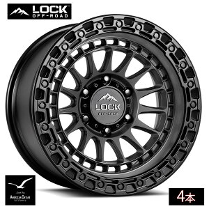 Lock Off Road Wheels ���b�N�I�t���[�h �z�C�[�� MOJAVE | Matte Grey w/ Matte Black Ring ( 4�{ )