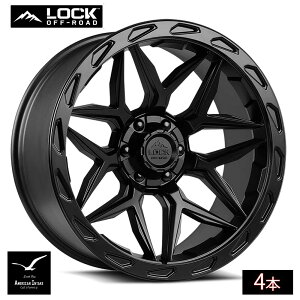 Lock Off Road Wheels ���b�N�I�t���[�h �z�C�[�� MATRIX | Matte Black w/ Matte Black Ring ( 4�{ )