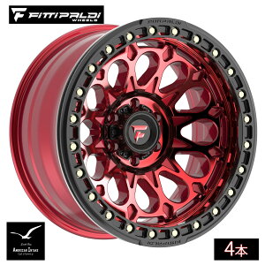 Fittipaldi Off Road FB153R BEADLOCK | GLOSS RED MACHINED WITH RED TINT AND GLOSS BLACK RING �t�H�[�W�h�b���z�C�[�� ( 4�{ )