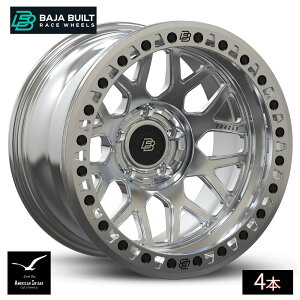 Baja Built �o�n�r���g Lite Brite Outlaw Forged Beadlock | Machined Raw (raw ring & black bolts) �t�H�[�W�h�b���z�C�[�� ( 4�{ )