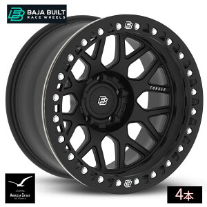 Baja Built �o�n�r���g Lite Brite Outlaw Forged Beadlock | Matt Black (black ring & aluminum bolts) �t�H�[�W�h�b���z�C�[�� ( 4�{ )