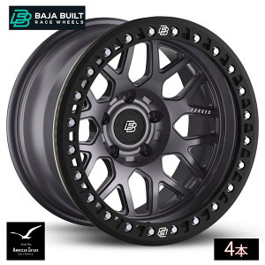 Baja Built �o�n�r���g Lite Brite Outlaw Forged Beadlock | Satin Graphite (black ring & aluminum bolts) �t�H�[�W�h�b���z�C�[�� ( 4�{ )