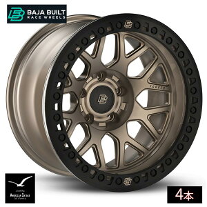 Baja Built �o�n�r���g Lite Brite Outlaw Forged Beadlock | Satin Bronze (black ring & black bolts) �t�H�[�W�h�b���z�C�[�� ( 4�{ )