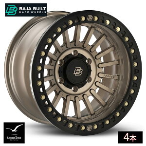 Baja Built �o�n�r���g Maverick Forged Beadlock | Satin Bronze (black ring & bronze bolts) �t�H�[�W�h�b���z�C�[�� ( 4�{ )